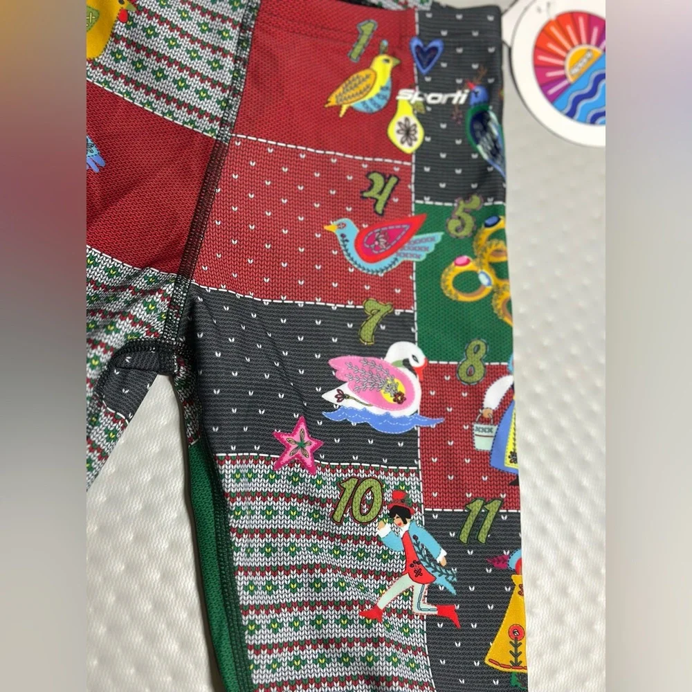Sporti swim Jammer bathing suit swimsuit size‎ 24 holiday Christmas festive NWT